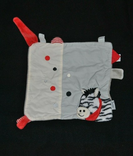 Peluche doudou zèbre âne