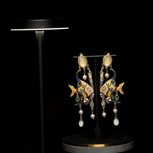 Boucles oreilles clous doré - clous,