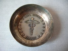 Ancienne coupelle vide poche militaire auto suture France service de Santé FIA