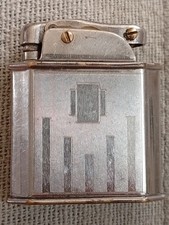 Ancien Briquet Essence Myon Autolux Art Déco Lighter 打火机 Feuerzeug