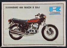 Vignette PANINI Super Moto n°89 KAWASAKI 400 Mach II Sticker Aufkleber 1975