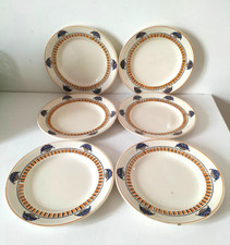 Lot 6 assiettes Longwy art