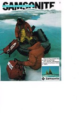 PUBLICITE  ADVERTISING  1998  SAMSONITE  valises bagages