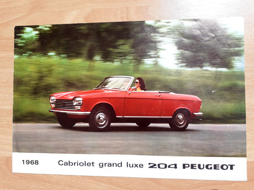Peugeot 204 coupé - 204, cabriolet