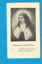 IMAGE PIEUSE RELIQUE SAINTE  THERESE DE L ENFANT JESUS  CARMEL DE GAND  1925