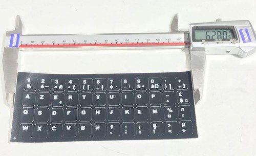 Autocollant étiquette azerty - autocollant,