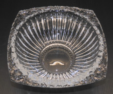 -JOLIE COUPELLE  CRISTAL BORD HAUT à décor de FLEURS ETZEL BITCHE VIDE POCHE   D