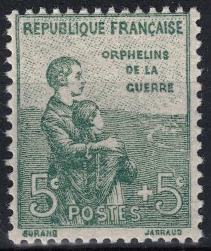 Timbre france orphelin - timbre,