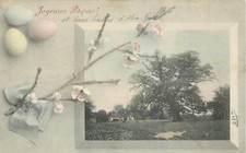 CP JOYEUSES PAQUES - ARBRE