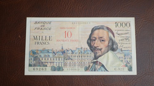 France billet 1000 francs - billet,