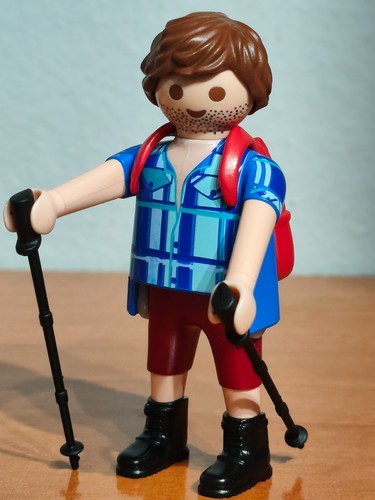 Playmobil figurine randonneur - figurine,