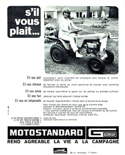 publicité Advertising 0423  1966   Motostandard  microtracteur superior
