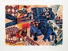 Théo TOBIASSE Lithographie signée numérotée Un Chant d'Exil et de Lumière  1999