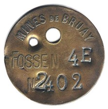 Jeton en laiton des mines de