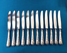12 grand couteau de table CHRISTOFLE modèle MARLY métal argenté Couvert 24,5 cm