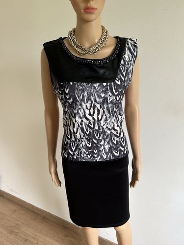 Robe noire grise sans - et,