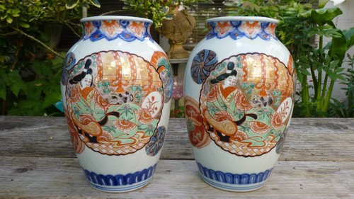 Paire vases japon - paire,