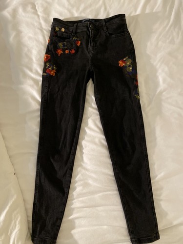 Zara basic denim blk jean - blk,