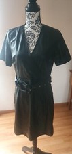 Robe   noir  Simili Cuir