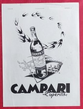 Publicité presse: Boisson Alcoolisée Apéritif CAMPARI  ill BISI Hirondelles 1939