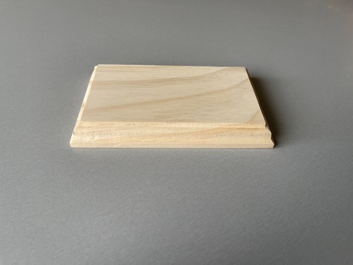 Socle bois brut - en, pour