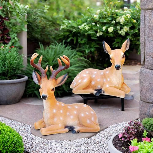 Statue cerf jardin 2 - de,