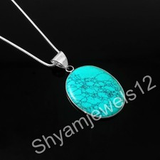 Pendentif En Turquoise Naturel