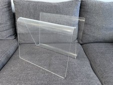 MEUBLE PORTE REVUE MODERNISTE POP SPACE AGE PLEXIGLAS CRISTAL VINTAGE ANNEES 70