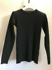 Pull noir avec liseré gris Olivier Strelli, col rond, taille S, très bon état.