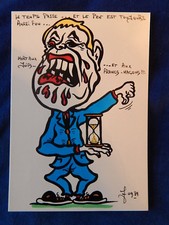 CPM - CARTE / FRANC-MACON - CARICATURE - JIHEL - LE PEN - RARE !