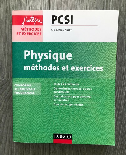 Physique pcsi méthodes - ;, et