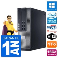 PC Dell 9020 SFF Intel Pentium G3220 RAM 16Go Disque Dur 1To Windows 10 Wifi