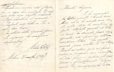 LETTRE AUTOGRAPHE d'ALDA RIZZI A JEAN ROYERE (21/03/1934) 4 pages