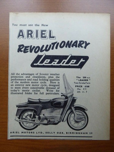 1958 pub ariel motors - ariel, ltd