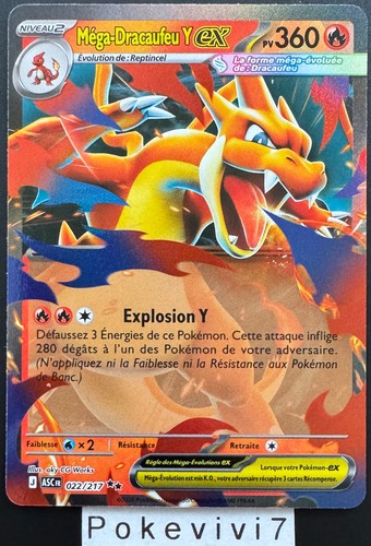 Carte pokemon mega dracaufeu - carte,