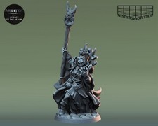 Maître Des Morts Miniature Nécromant Figurine Pour TTRPG Comme D&D Pathfinder