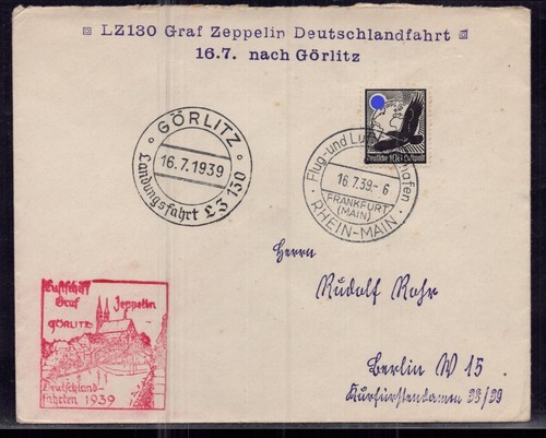 Reich zeppelin lettre - zeppelin,