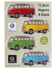 lot de 4 magnets VW combi T1  en bois éco certifié  Werkhaus