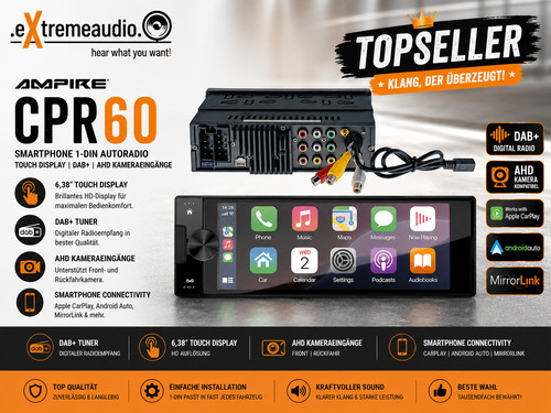 Ampire cpr60 smartphone - ampire, 1-din