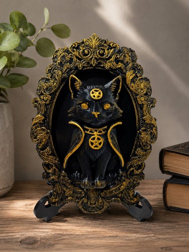 Cadre imprimé avec chat - en, 3d