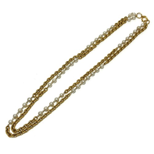 Collier chanel double - collier, long