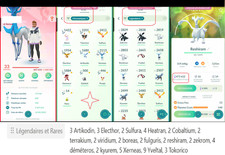 ✨POKEMON GO✨ COMPTE PTC | SHINY XERNEAS ELECTHOR ARTIKODIN ++✅ | MORE INFOS ⬇️