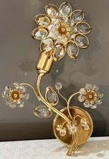 Applique Vintage En Cristal Et Laiton Doré PAWA