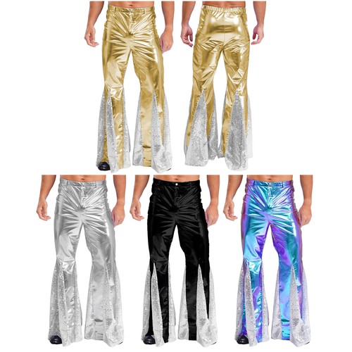 Men shiny metallic disco - men's,