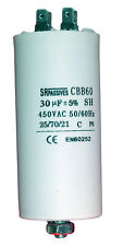 Condensateur moteur de démarrage / permanent 30µF 30uF 450V à cosses + vis CBB60
