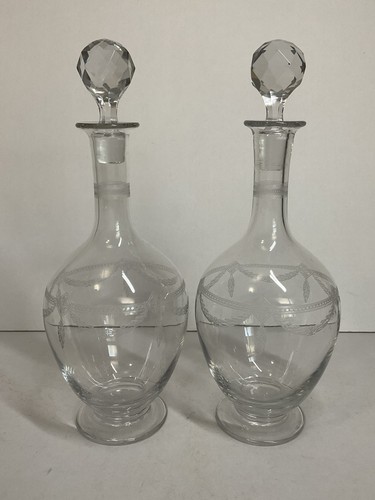 Paire carafes cristal - paire, de