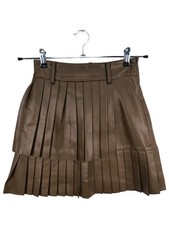 ZARA Jupe en cuir synthétique