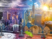 Ravensburger - Puzzle Adulte - Puzzle 1500 pièces - Les Saisons à New York - Adu