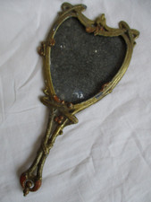 MIROIR FACE A MAIN ART NOUVEAU