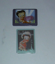2 MAGNETS BETTY BOOP + PLAQUE EMAILLEE EN BON ETAT